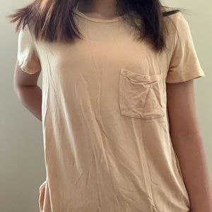 american eagle soft and sexy baby yellow shirt